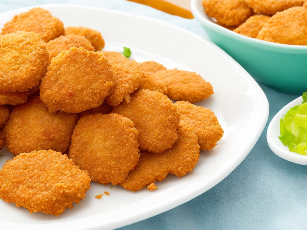 Dinnertime Classics: Crunchy Air-Fried Vegan "Chicken" Nuggets