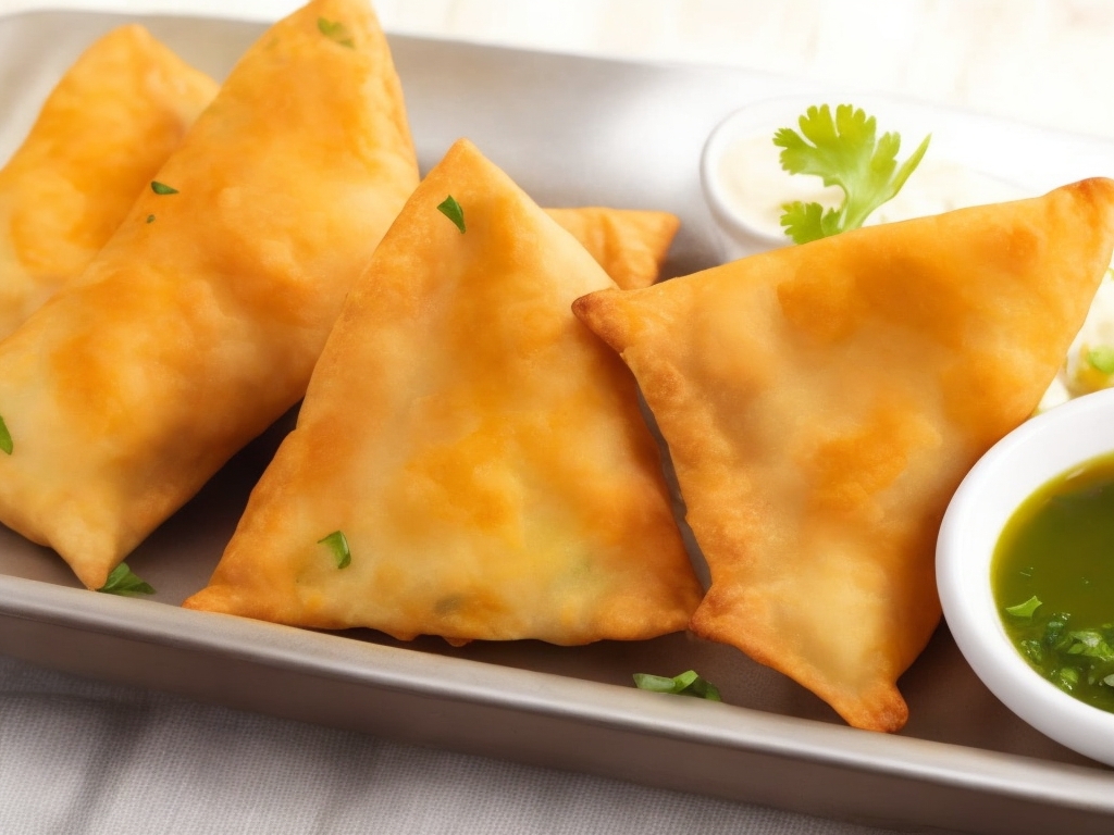 Savory Starters: Oil-Free Air-Fried Veggie Samosas